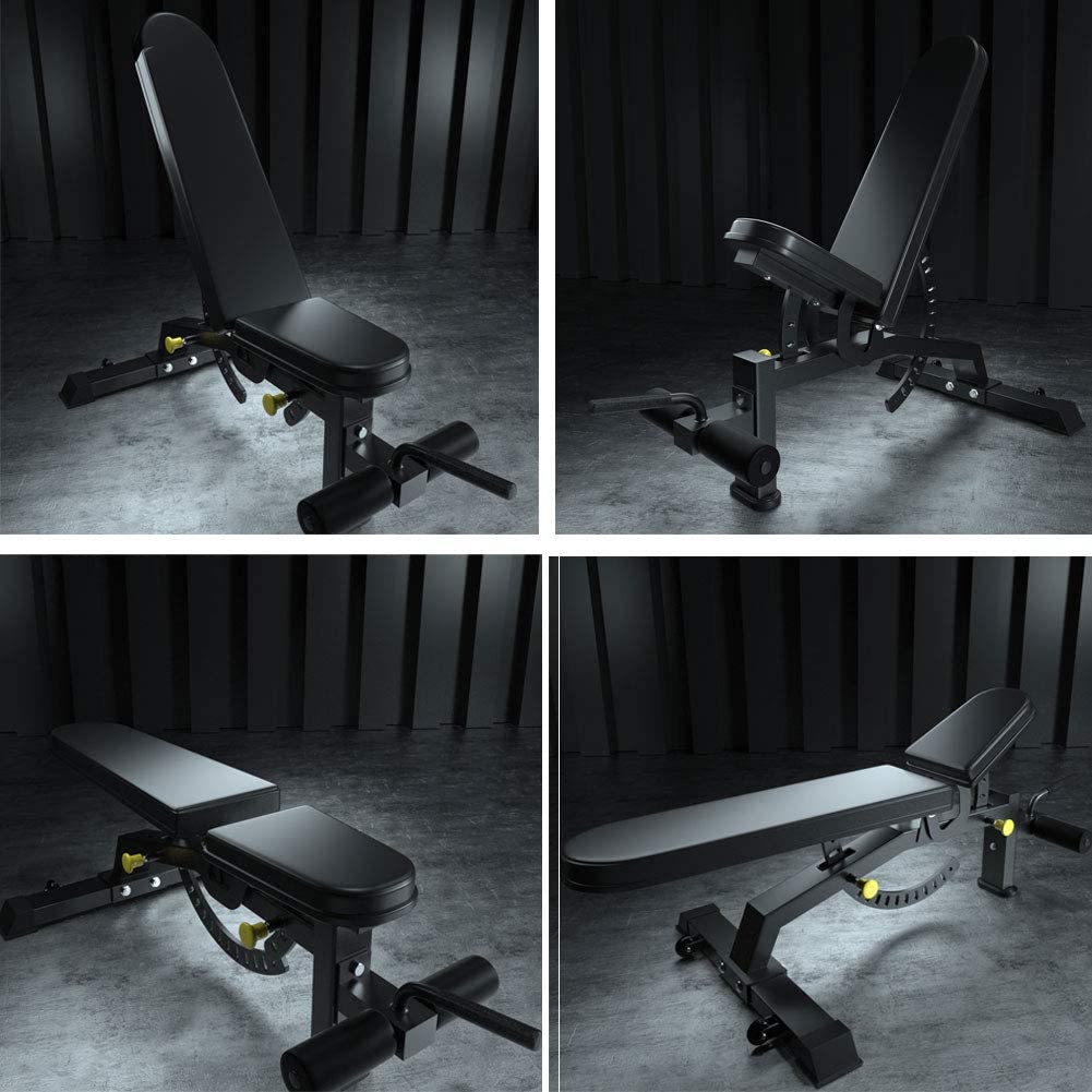 Adjustable Weight Bench - Foldable Multi-Function Strength Training Bench for Home Gym