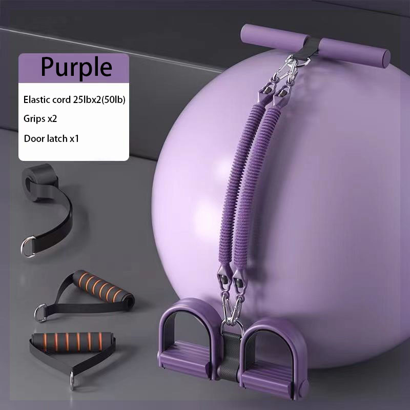 Adjustable Resistance Bands with Foot Pedals - Home Fitness Training Set