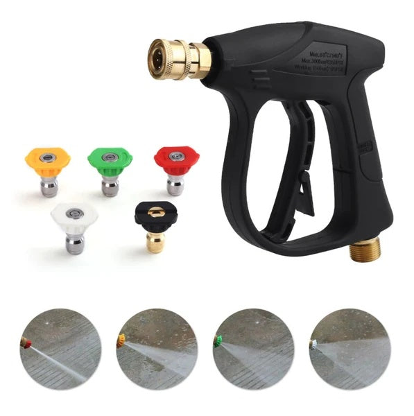 4000 PSI High Pressure Washer Gun - Car Wash Foam Spray Nozzle with Short Wand