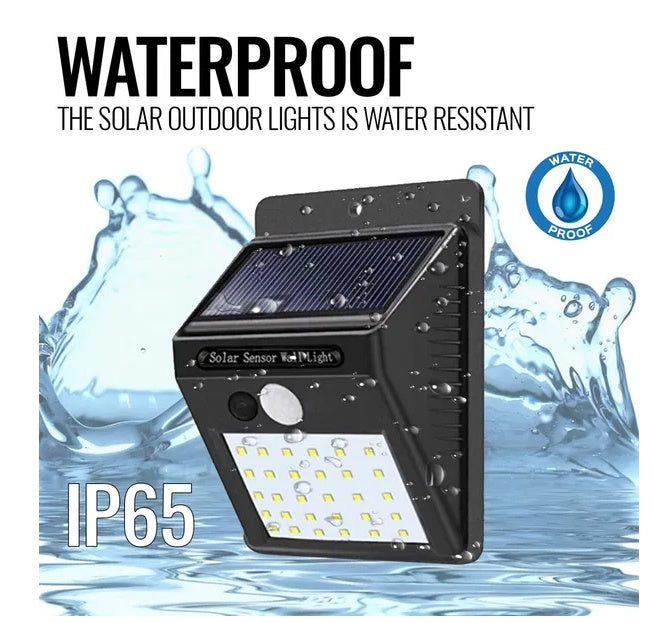 Solar Motion Sensor Light - 10 LED Wireless Security Flood Light for Outdoor Use