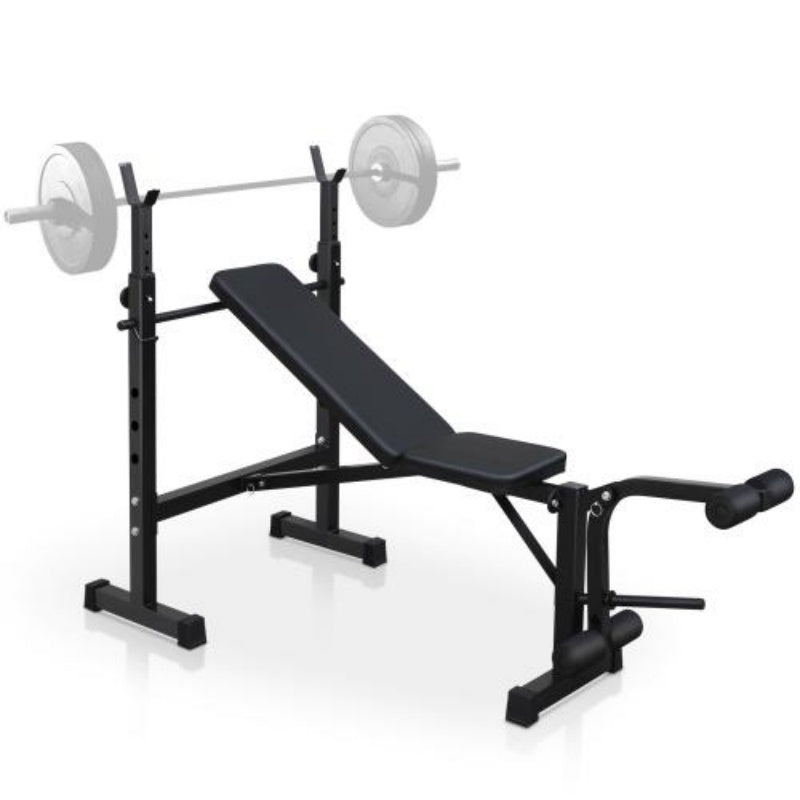 Olympic Weight Bench - Full Body Workout Station with Squat Rack & Bench Press