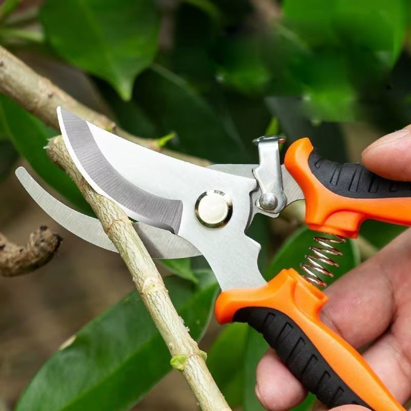Gardening Shears Ergonomic Handle with Sharp Blades Durable Garden Pruning Shears for Harvesting Flower Fruit Labor Saving Tool