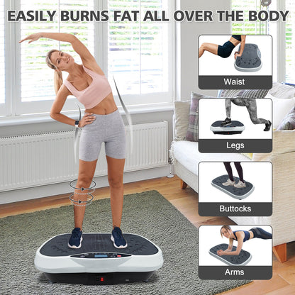 Vibration Plate Exercise Machine - Whole Body Workout Platform for Weight Loss & Toning