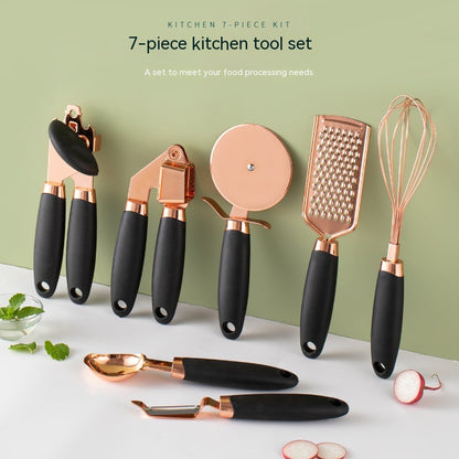 Premium Copper-Plated Peeler Set - 3-Piece Kitchen Gadget Tool Kit
