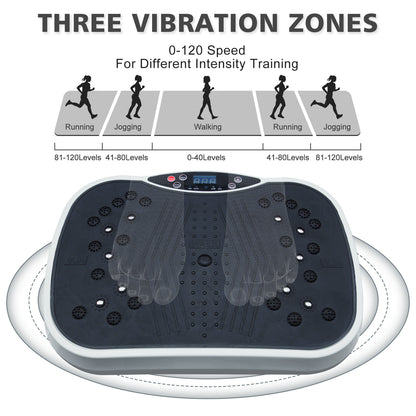 Vibration Plate Exercise Machine - Whole Body Workout Platform for Weight Loss & Toning