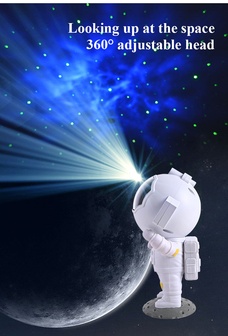Galaxy Star Projector – Astronaut Night Light with Nebula Effects for Bedroom & Home Decor