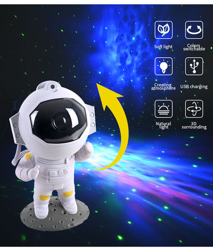 Galaxy Star Projector – Astronaut Night Light with Nebula Effects for Bedroom & Home Decor