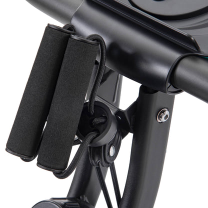 Folding Exercise Bike - 10-Level Adjustable Resistance Upright & Recumbent X-Bike