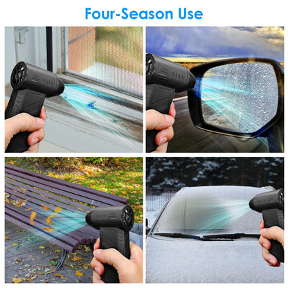 Cordless Electric Air Duster - 150000RPM Rechargeable Compressed Air Blower with LED Light