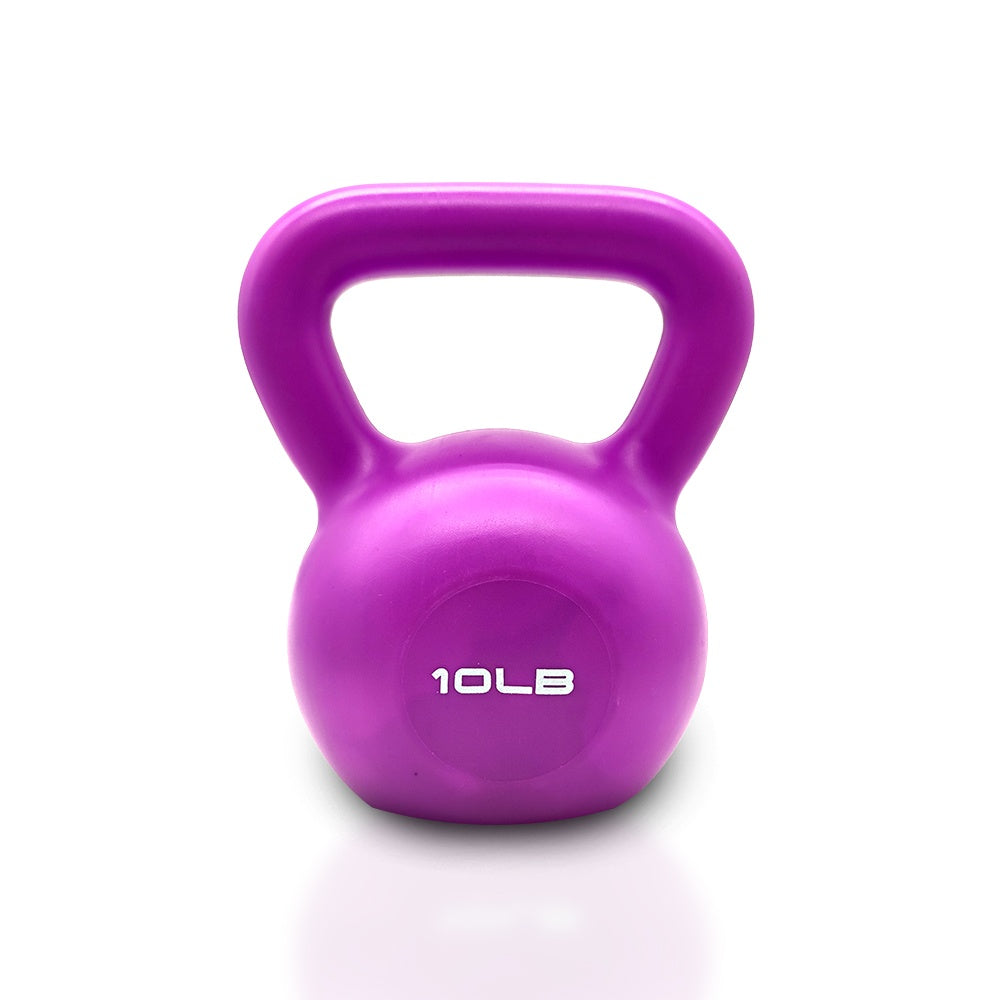 10 LB Kettlebell Set - Vinyl Coated Weight Set for Women's Home Gym Strength Training