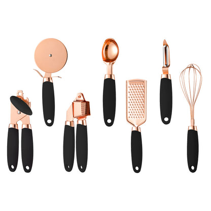 Premium Copper-Plated Peeler Set - 3-Piece Kitchen Gadget Tool Kit