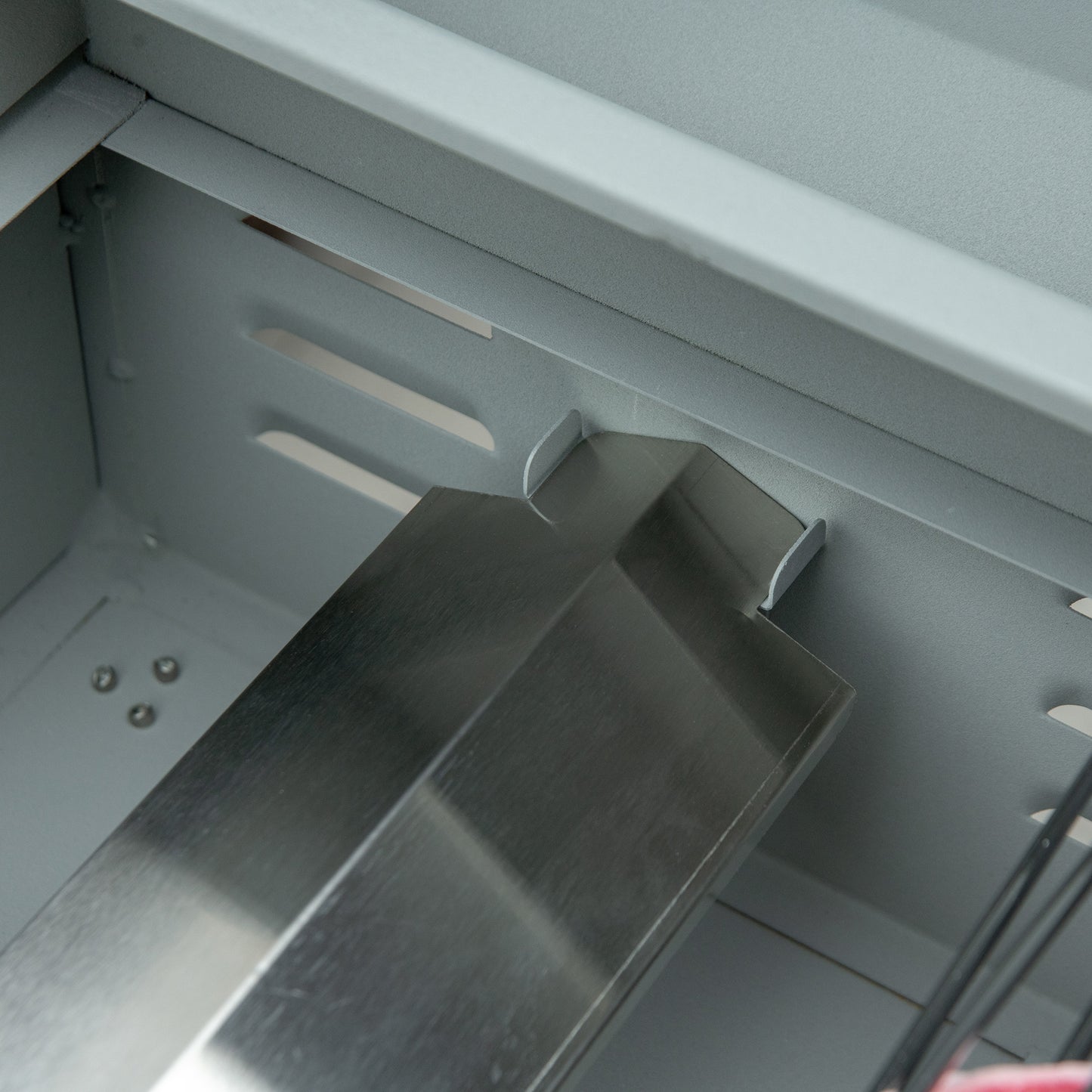 Parrilla de gas plegable de sobremesa con 2 quemadores - Parrilla portátil de propano con tapa y termómetro - Gris