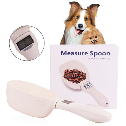 Smart Pet Food Scoop with Digital Scale - Portion Control Measuring Shovel for Dogs & Cats