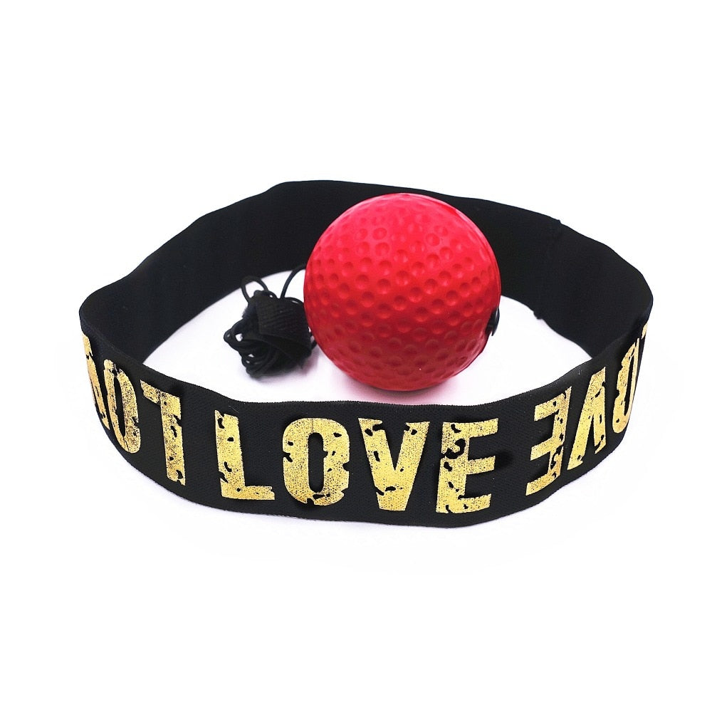 Boxing Reflex Ball with Headband - Speed Training Equipment for Hand-Eye Coordination, Reaction Time & Fitness - Adjustable Fight Ball for Adults & Kids