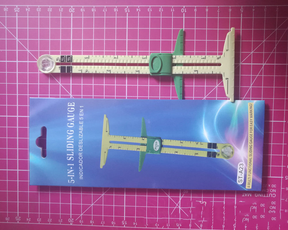 Acrylic Patchwork Ruler - Quilting & Sewing Measuring Tool with Grid Lines (8.3" x 3.1")