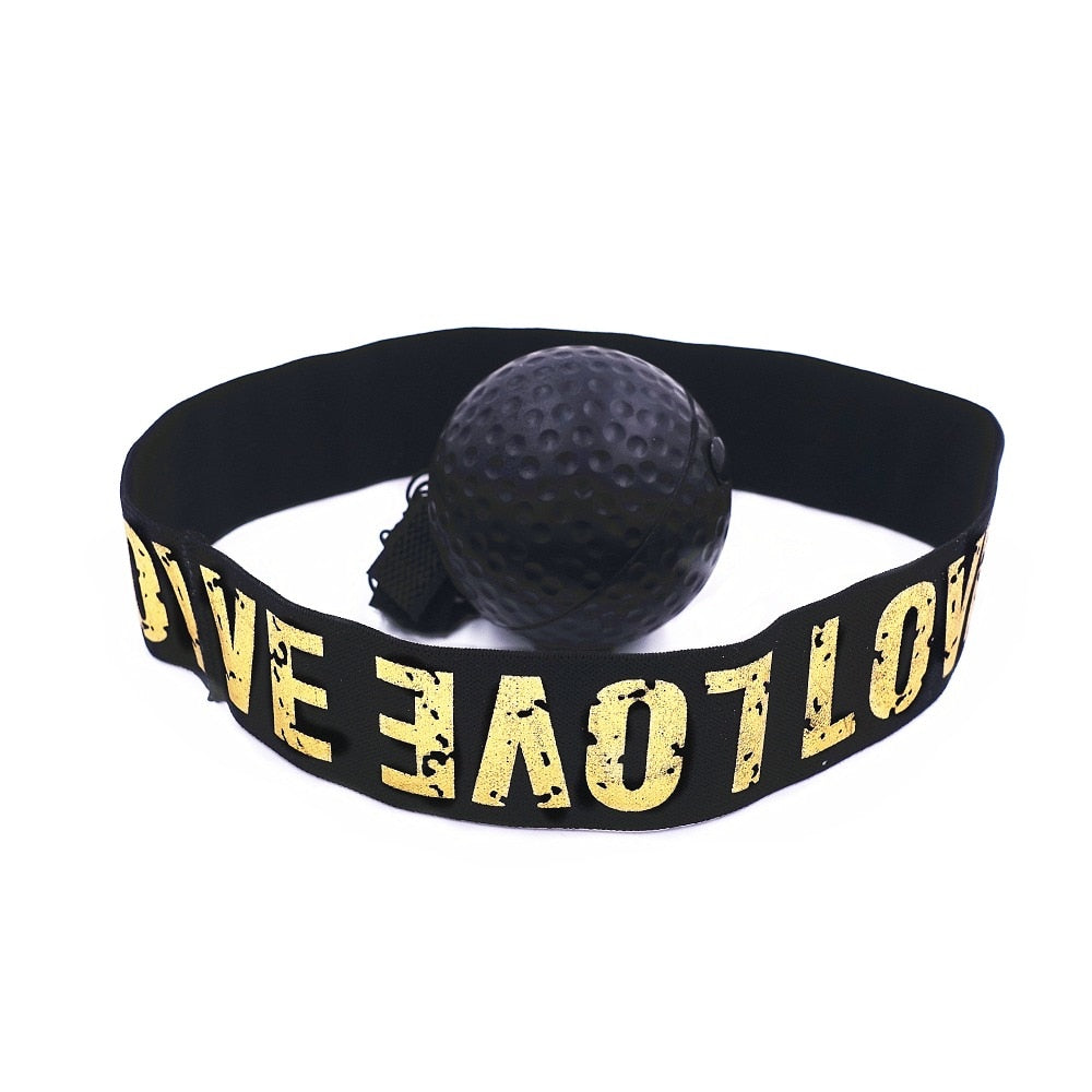 Boxing Reflex Ball with Headband - Speed Training Equipment for Hand-Eye Coordination, Reaction Time & Fitness - Adjustable Fight Ball for Adults & Kids