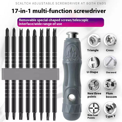 17-in-1 Magnetic Screwdriver Set - Multi-Bit Precision Tool Kit for Electronics & Home Repair