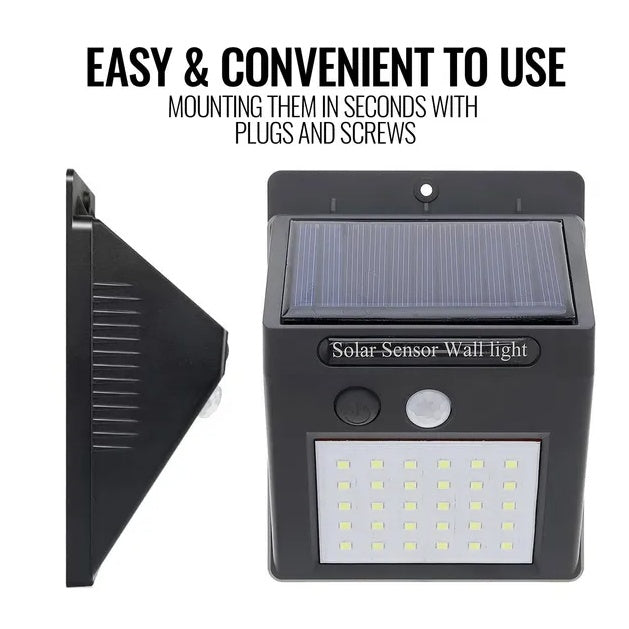 Solar Motion Sensor Light - 10 LED Wireless Security Flood Light for Outdoor Use
