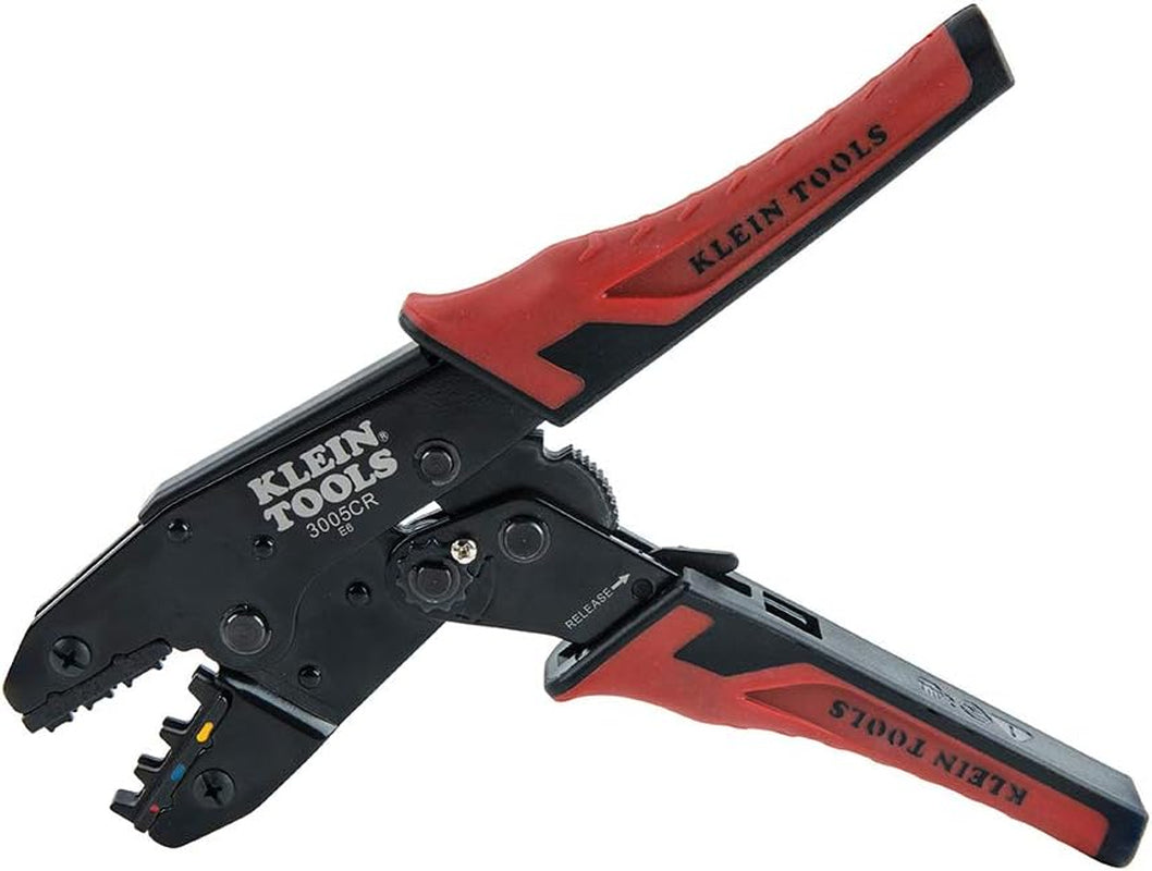 3005CR Wire Crimper Tool, Ratcheting Insulated Termil Crimper for 10 to 22 AWG Wire