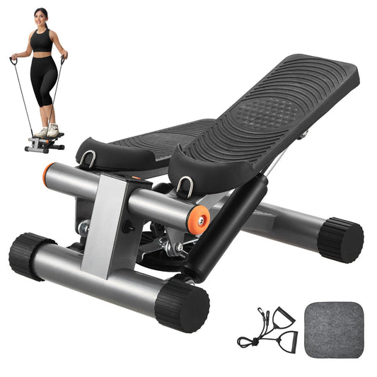 Adjustable Stair Stepper with Tension Knob - Customizable Resistance Mini Stepper for Progressive Training - 330lbs