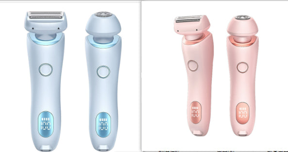 2-in-1 Hair Removal Epilator & Trimmer – USB Rechargeable Women's Body Shaver for Face, Legs & Bikini