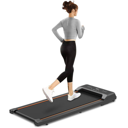 Walking Pad Under Desk Treadmill - Portable LED Display & Remote Control for Home Office