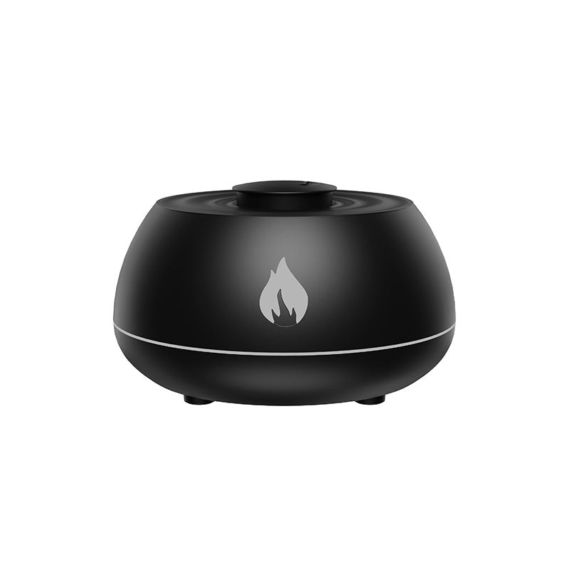 Flame Aromatherapy Diffuser – 130ml USB Essential Oil Humidifier with 7-Color LED Light