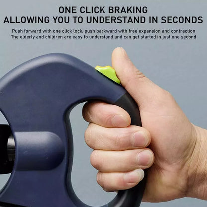 Dual Pet Leash Retractable Reflective Lead 360 Swivel Double Dog Walking Leash