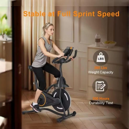Bicicleta de spinning para interiores: bicicleta estática profesional para gimnasio en casa y cardio.