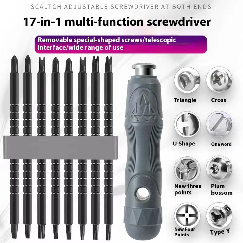 17-in-1 Magnetic Screwdriver Set - Multi-Bit Precision Tool Kit for Electronics & Home Repair