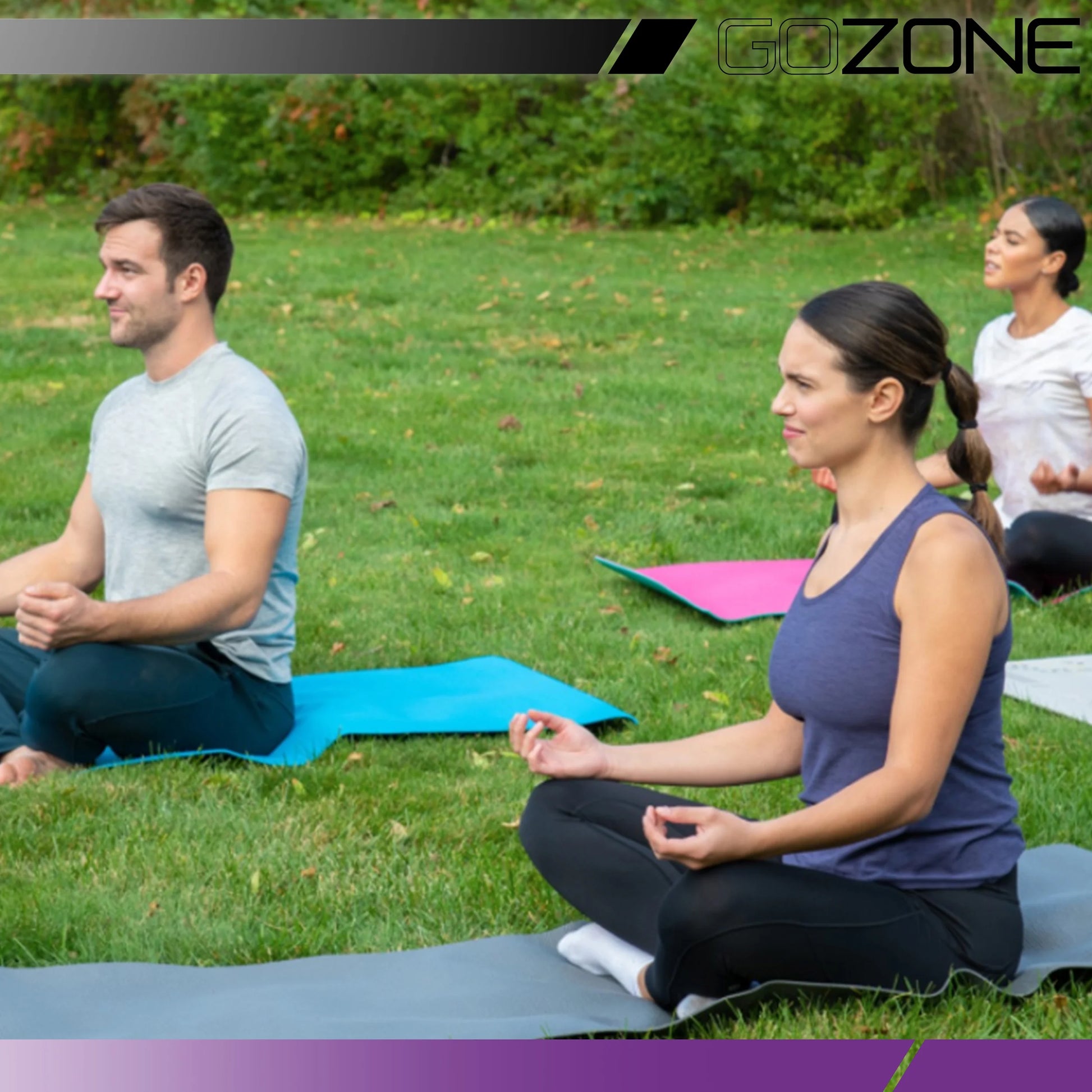 Multi-Purpose 5 Mm Thick Premium PVC Non-Slip Exercise Yoga Mat, Pink/Teal