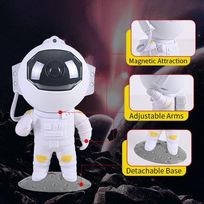 Galaxy Star Projector – Astronaut Night Light with Nebula Effects for Bedroom & Home Decor