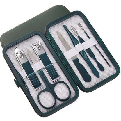 Professional Manicure Set - 18-Piece Nail Clipper Kit with Case for Pedicure & Grooming