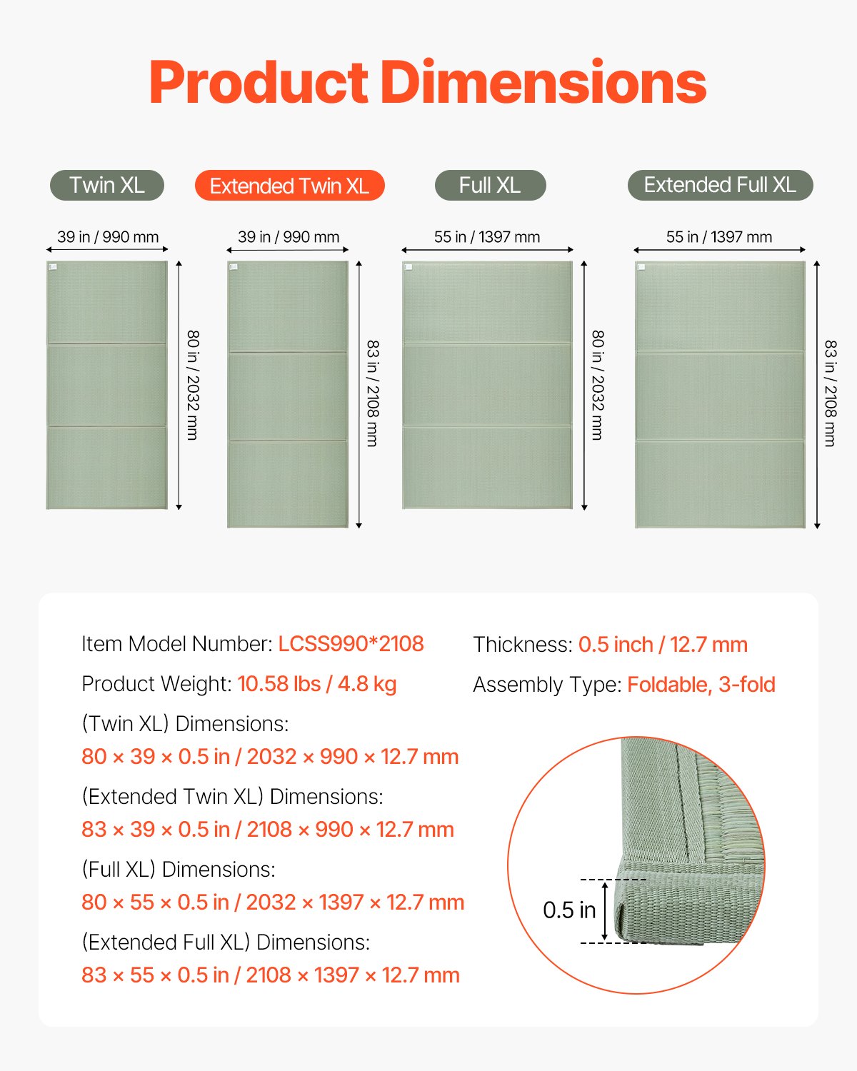 Tatami japonés - Colchón de hierba natural de junco de tamaño completo para meditación y yoga