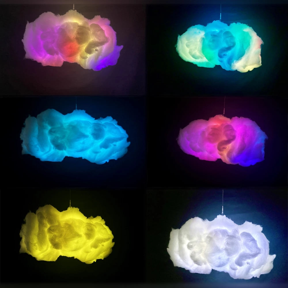Smart Cloud Light with App Control - 3D RGBIC Lightning Ambient Lamp with Music Sync