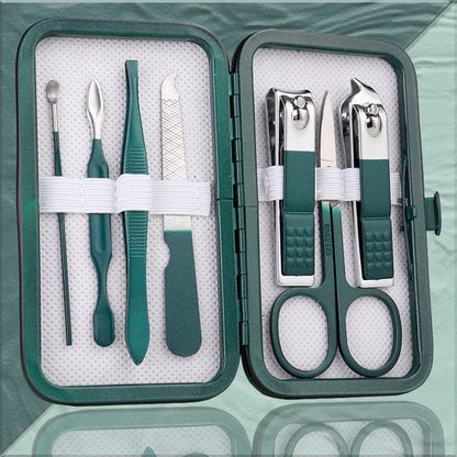 Professional Manicure Set - 18-Piece Nail Clipper Kit with Case for Pedicure & Grooming