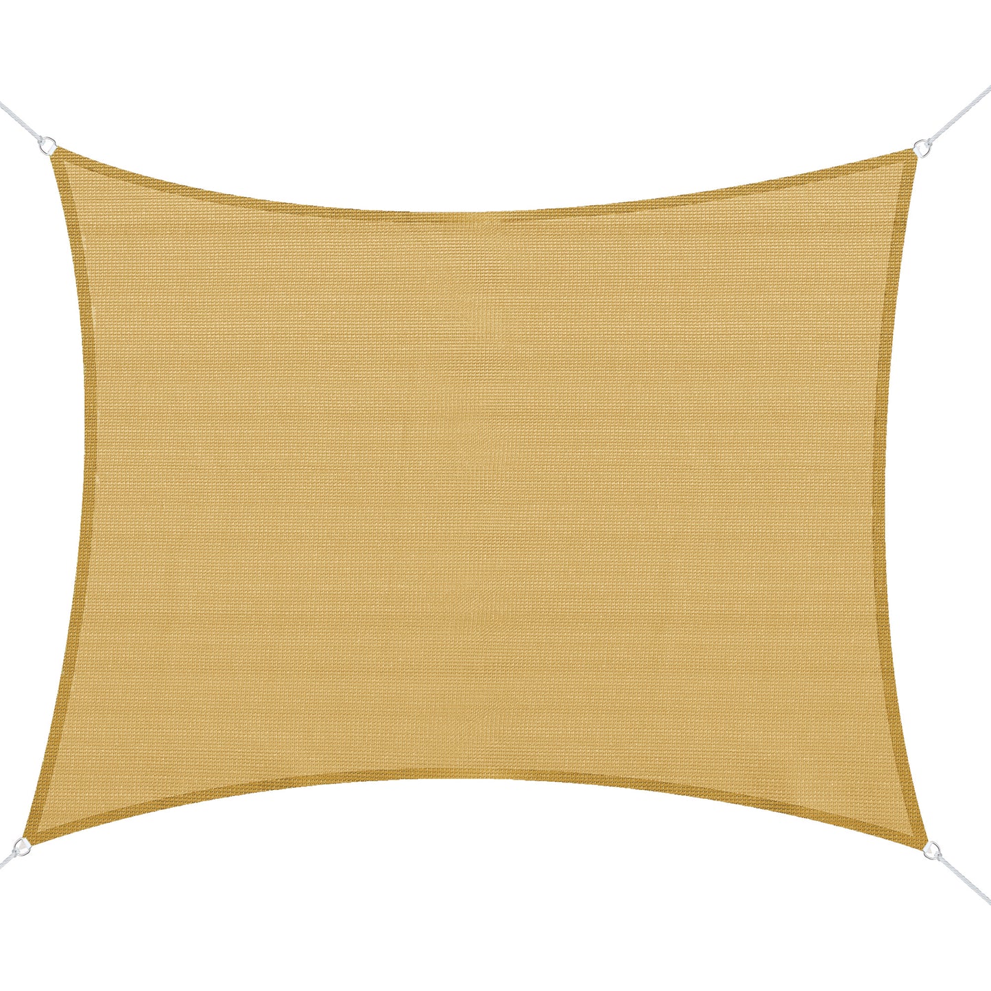 16' x 20' Sun Shade Sail Canopy - Rectangle Outdoor Shade Cloth for Patio, Deck & Yard - Sand