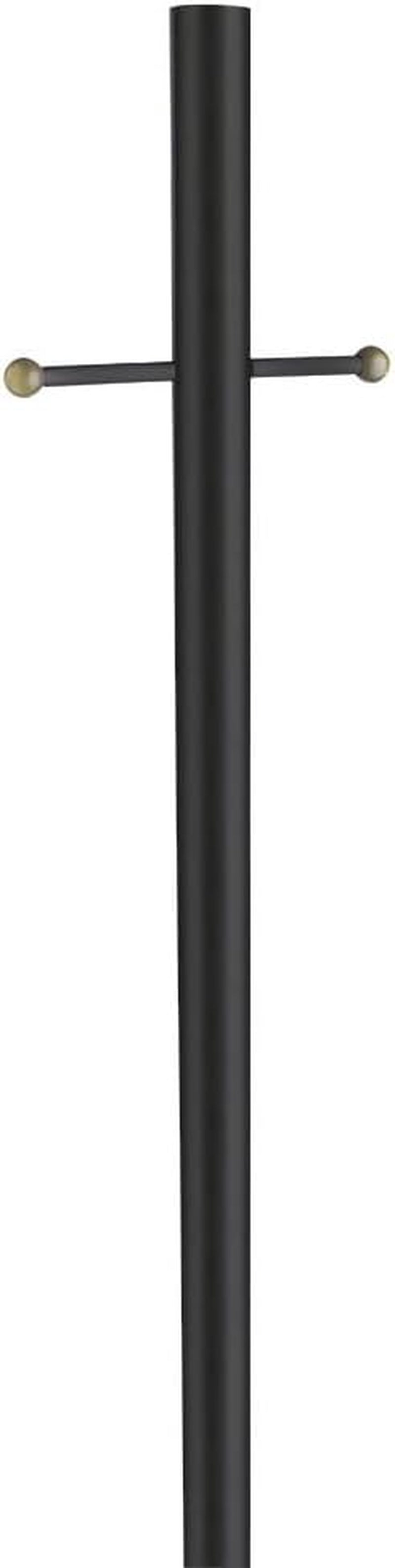 Oakmont Outdoor Lamp Post, Weather-Resistant, Powder-Coated Steel, Easy Installation, Plastic Cross-Arm, Black, 3 In. D X 80 In. H, 501817