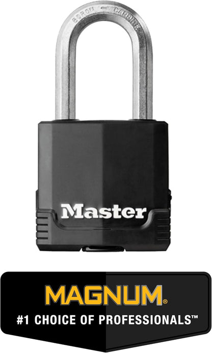 Black Outdoor Key Lock, Heavy Duty Weather Resistant Padlock with Cover, Keyed Alike Padlocks for Outdoor Use, 4 Pack, M115XQLF