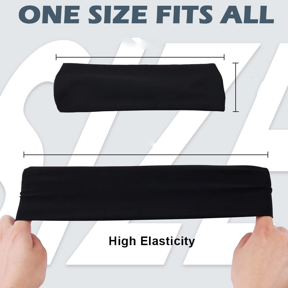 Conjunto de 5 diademas y bandas para el sudor para deportes, unisex, accesorios de fitness