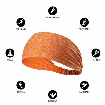 Conjunto de 5 diademas y bandas para el sudor para deportes, unisex, accesorios de fitness