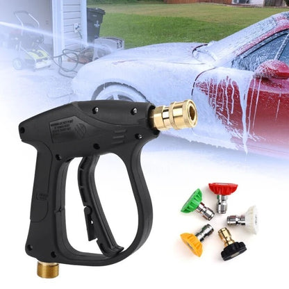 4000 PSI High Pressure Washer Gun - Car Wash Foam Spray Nozzle with Short Wand