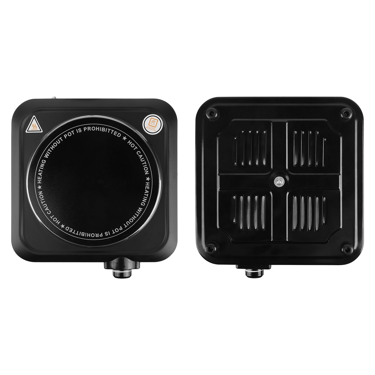 Placa calefactora eléctrica portátil de 1200 W: cocina infrarroja de un solo quemador para autocaravanas y camping