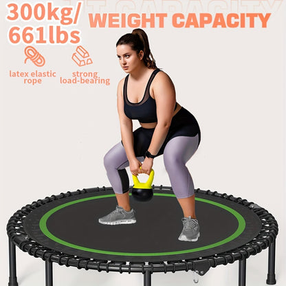 40" Mini Fitness Trampoline - 661 lbs Capacity | Home & Garden Exercise