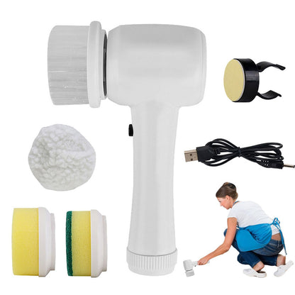 4-in-1 Electric Spinning Scrubber - Cordless Power Cleaning Brush for Kitchen & Bathroom
