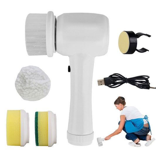 4-in-1 Electric Spinning Scrubber - Cordless Power Cleaning Brush for Kitchen & Bathroom