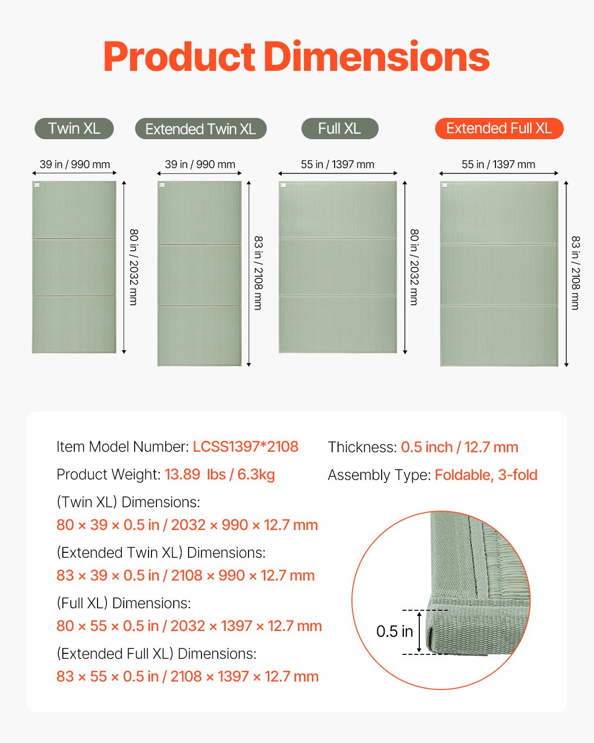 Japanese Tatami Mat - King Size Natural Rush Grass Floor Mattress for Meditation & Yoga