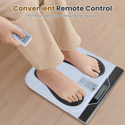 Rechargeable EMS Foot Massager - TENS Stimulator with 10 Modes & 50 Intensity Levels