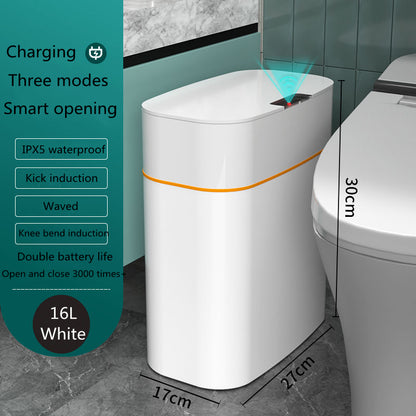 Smart Trash Can with Motion Sensor Lid – Automatic Touchless Waste Bin for Kitchen, Bedroom & Bathroom
