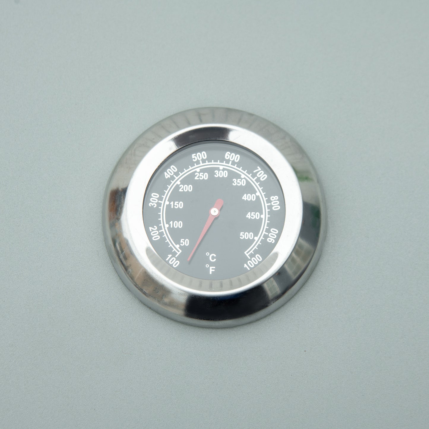 Parrilla de gas plegable de sobremesa con 2 quemadores - Parrilla portátil de propano con tapa y termómetro - Gris